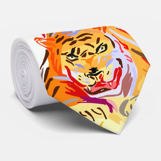 激しいトラ ネクタイ (ロール)