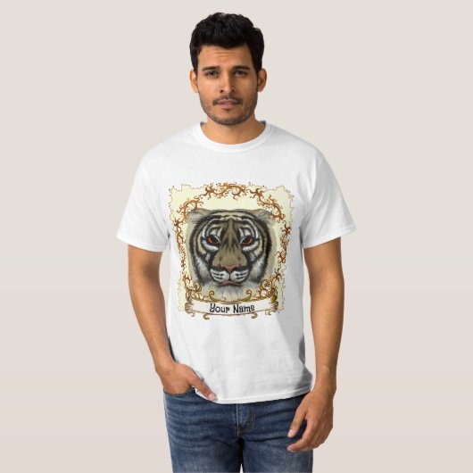 激しいトラ Tシャツ (正面フル)