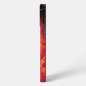 激しいドラゴンと火 iPhoneケース (左側面)