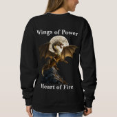 激しいドラゴン育成 スウェットシャツ (裏面)