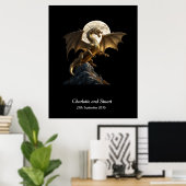 激しいドラゴン育成 ポスター (ホームオフィス)