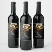 激しいドラゴン育成 ワインラベル (ボトル)