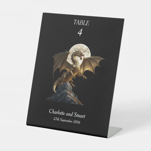 激しいドラゴン育成 台座サイン (正面)