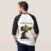 激しいドラゴン育成 Tシャツ (裏面フル)