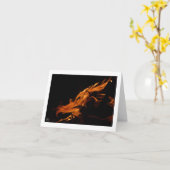 激しいドラゴン カード (黄色い花)