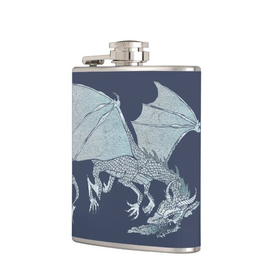 激しいドラゴン フラスク (左)
