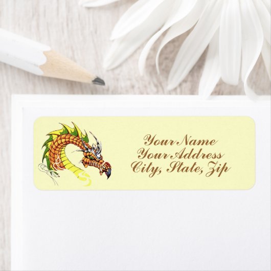 激しいドラゴン ラベル (インサイチュ)