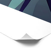 激しいネオンイーグル – 幾何学模様の頭 フォトプリント            (角)