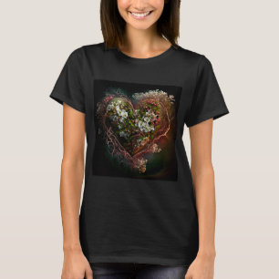 激しいハート Tシャツ