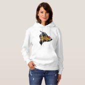 激しいバイキングの戦士の頭のノーズヘルメットと髭 パーカ (正面フル)