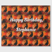 激しいバレルの競争のロデオの誕生日 ラッピングペーパー (フラット)