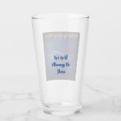 激しいバロック様式のパールフローラアールデコタイル模様 –  タンブラーグラス (裏面)