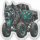 激しいピットブル モンスター トラック シール (正面)