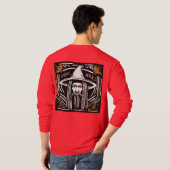 激しいファッション会社のロゴTシャツ Tシャツ (裏面フル)