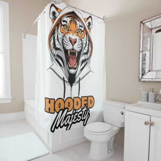 激しいファッション | アーバンタイガーデザイン シャワーカーテン (インサイチュ)