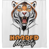 激しいファッション | アーバンタイガーデザイン シャワーカーテン (正面)