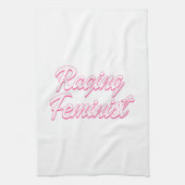 激しいフェミニスト人形 キッチンタオル (縦)