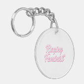 激しいフェミニスト人形 キーホルダー (正面左)