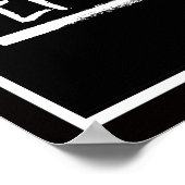 激しいフェミニスト – 白 –  ポスター (角)