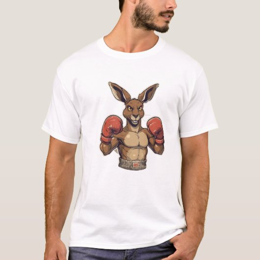 激しいボクシングのうさぎ: 闘う準備はできてる! Tシャツ (正面)