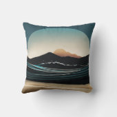 激しいミニマリストMontaビーチ海波形ロゴ –  クッション (裏面)