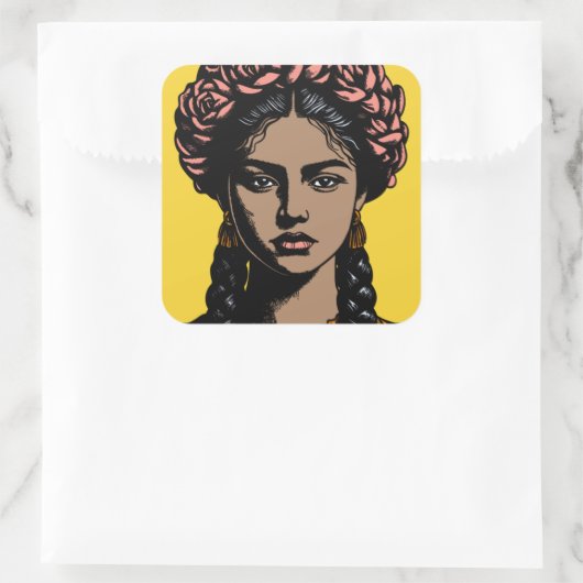 激しいメキシコの美しいシール スクエアシール (バッグ)