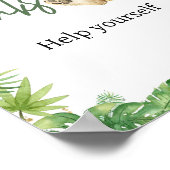 激しいライオンの赤ちゃんシャワー飲料 ポスター (角)