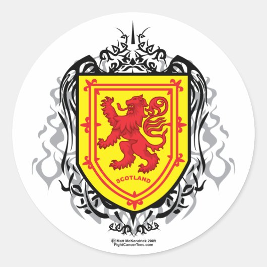 激しいライオント部族 ラウンドシール (正面)