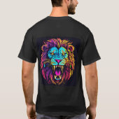激しいライオンロゴ威厳のあるt-shのご紹介 tシャツ (裏面)