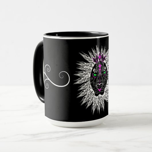 激しいレオライオンのマグ マグカップ (正面左)