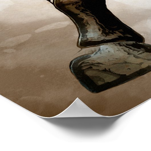 激しい上昇市場 ポスター (角)