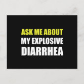 激しい下痢 ポストカード (正面)
