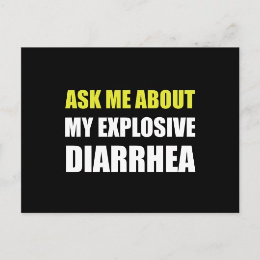 激しい下痢 ポストカード (正面)