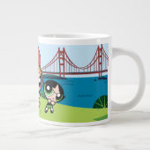 激しい女すごいの子 ジャンボコーヒーマグカップ (右)