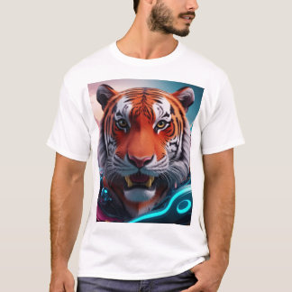 激しい威厳 – 3D Tiger Tシャツ