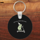 激しい左派のスキャンダルに行く面白いミームカエル キーホルダー (正面)