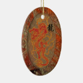 激しい幸運のドラゴンのオーナメント セラミックオーナメント (右)