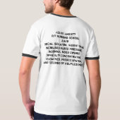 激しい心配のTシャツ Tシャツ (裏面フル)