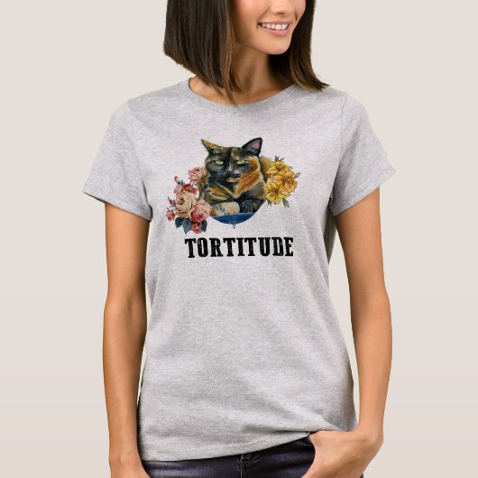 激しい怒り狂いおもしろい猫 Tシャツ (正面)