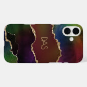 激しい怒り | Dark Moody Rainbow Monogram Case-Mate iPhoneケース (裏面 (横))