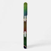 激しい怒り | Dark Moody Rainbow Monogram iPhoneケース (右側面)