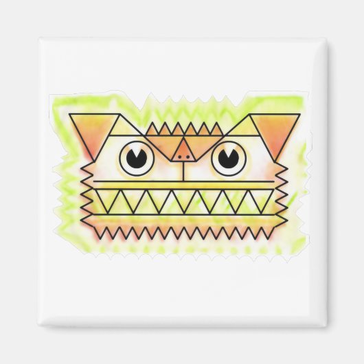 激しい怒犬の磁石 マグネット (正面)