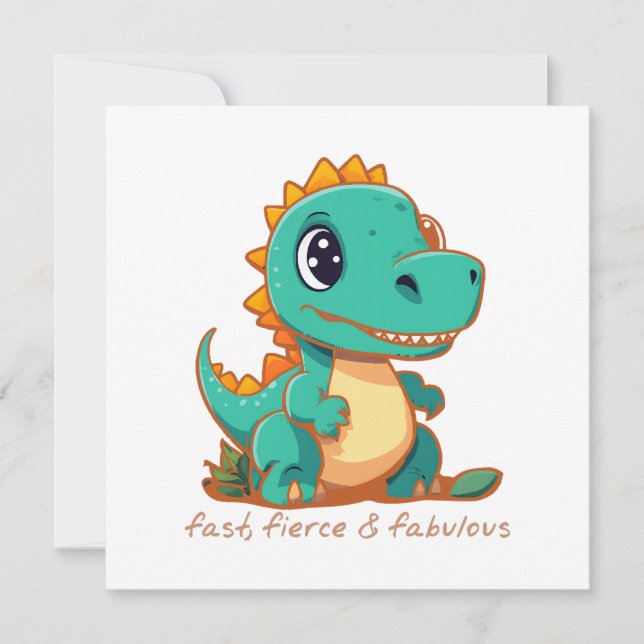 激しい恐竜 (正面)