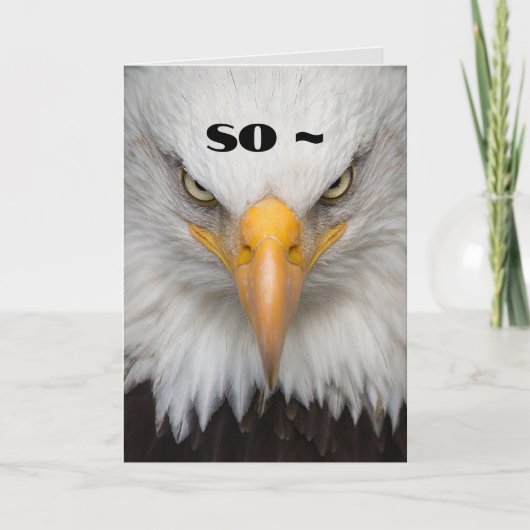 激しい悪いカード サンキューカード (正面)