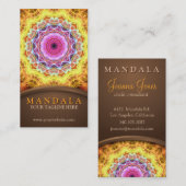 激しい情熱のホリスティックの曼荼羅 名刺 (正面/裏面)