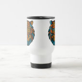 激しい愛のパパマグと虎の形の引用文デザイン トラベルマグ (中央)