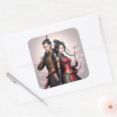 激しい愛、柔らかいエッジ。 スクエアシール (封筒)