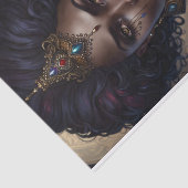 激しい戦士クイーンアフリカ系アメリカ人デコパージュ 薄葉紙 (詳細)