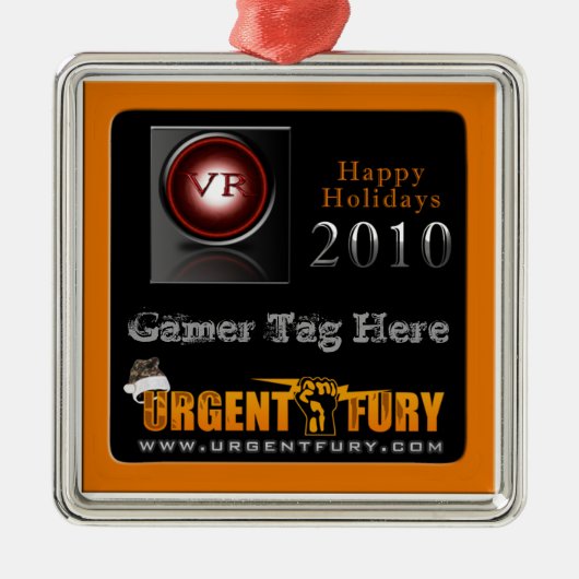 激しい改革の2010年のクリスマスのオーナメント メタルオーナメント (正面)