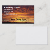 激しい日没の名刺 名刺 (正面/裏面)